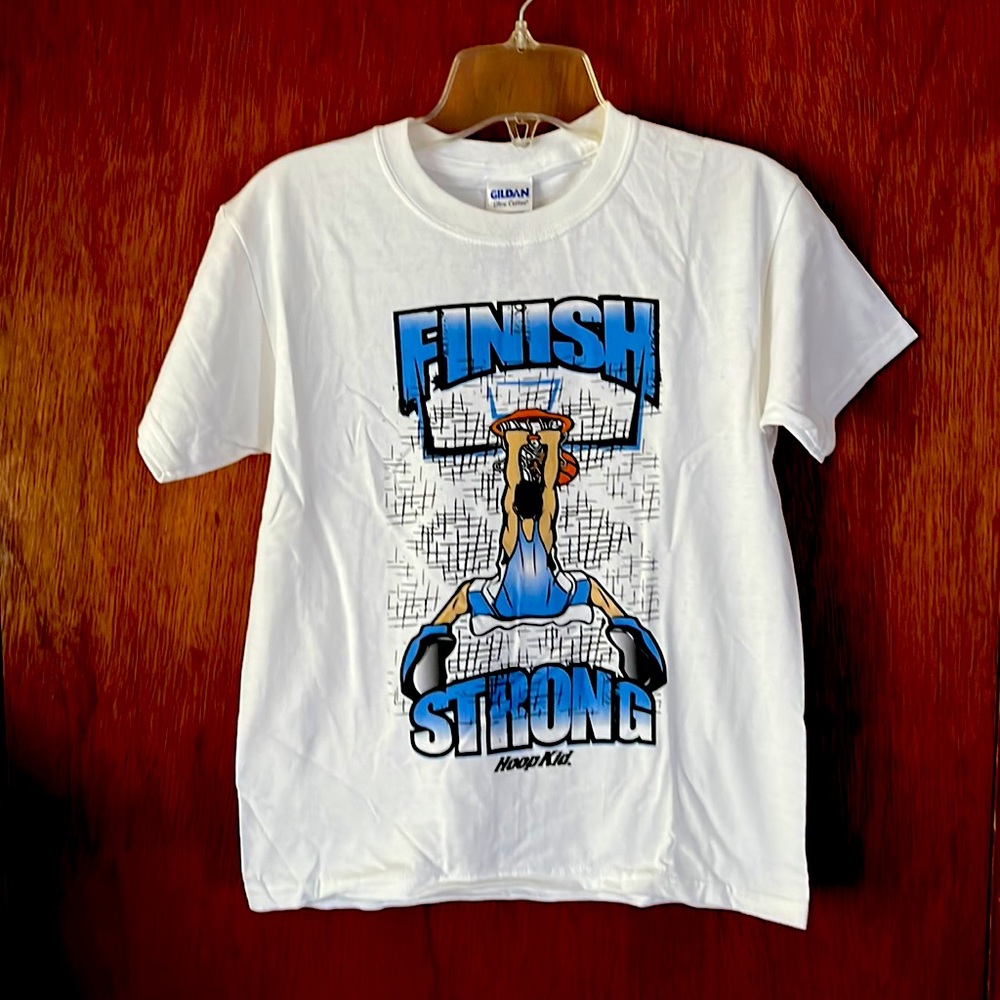 Hoop Kid S/S Youth Basketball Theme Tee